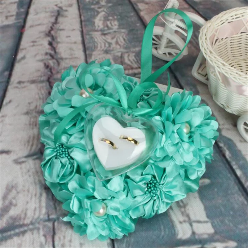 Бесплатная доставка обручальное кольцо Подушка 5 разноцветное кружева роза