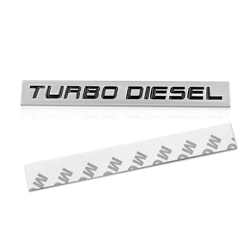 Металлическая 3d-эмблема из цинкового сплава с надписью TURBO DIESEL наклейка