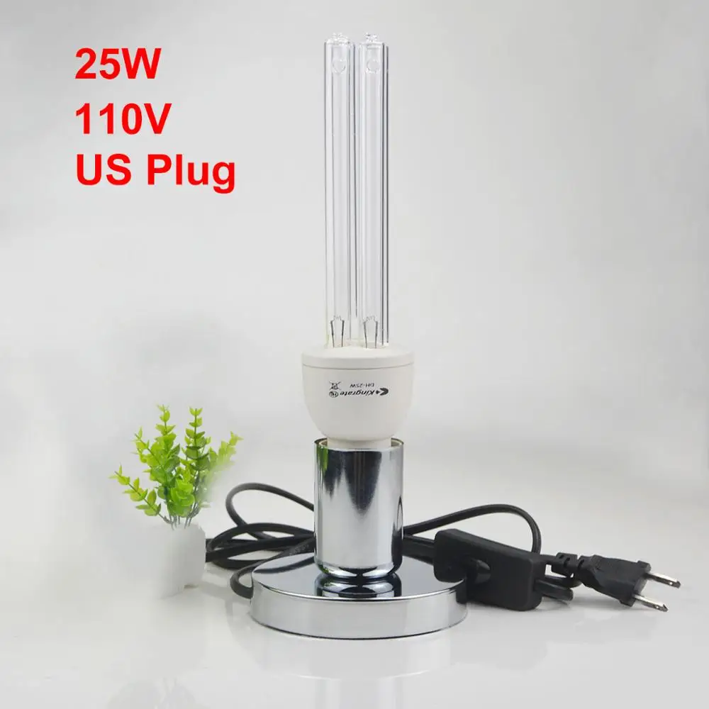 25W with US Plug 220 В 110 В 15 Вт 25 Вт E27 УФ светодиодный светильник UVC ультрафиолетовая лампа бактерицидная дезинфекционная Лампа Чистый воздух удаляет Stink kill Mites бактериальная - Испускаемый цвет: 25W with US Plug