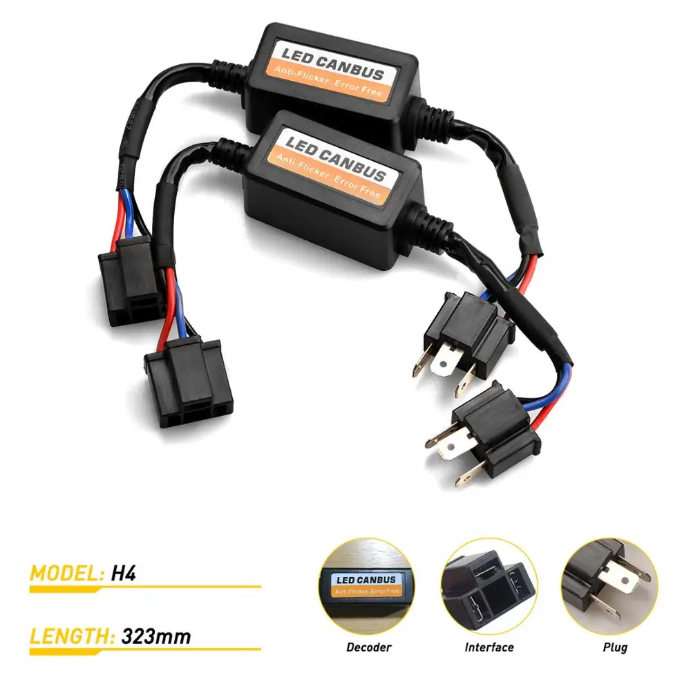 H1 H4 H7 H8 H11 9005 HB3 9006 HB4 светодиодный ксеноновый HID ламповый декодер сопротивление 50