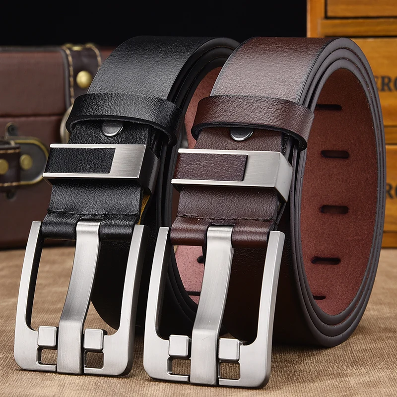 

New Men's Belt Men's High Quality Belt Men's Authentic Belt luxury Needle Buckle Flower Type Retro Jeans Belt YD8766