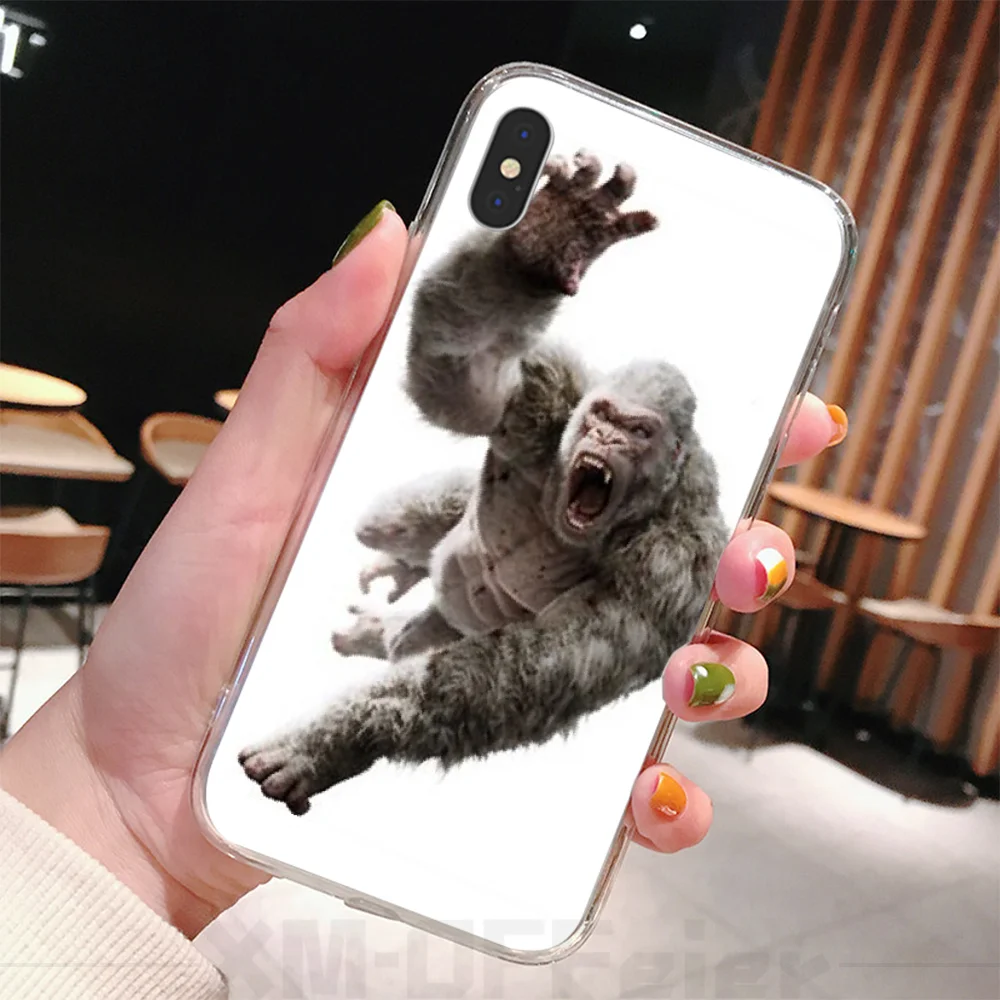 Reayou Monkey Gorilla Ape Baby Drawing TPU Soft Rubber Phone Cover for iPhone 11 pro XS MAX 8 7 6 6S Plus X 5 5S SE XR cover | Мобильные