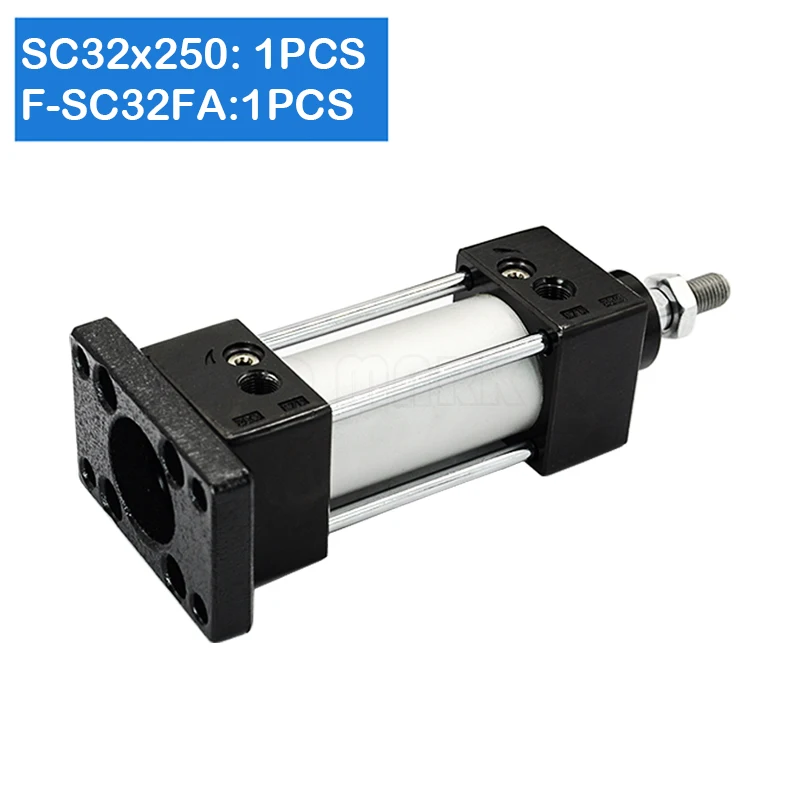 Дополнительный магнит SC32x250 стандартный воздушный цилиндр, диаметр 32 мм, ход 250 мм, пневматический цилиндр двойного действия SC32* 250 - Цвет: F-SC32FA