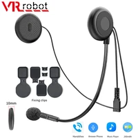 vr robot motorcycle bluetooth 5 0 stereo headset moto universal helmet headphones wireless handsfree call with holder clip