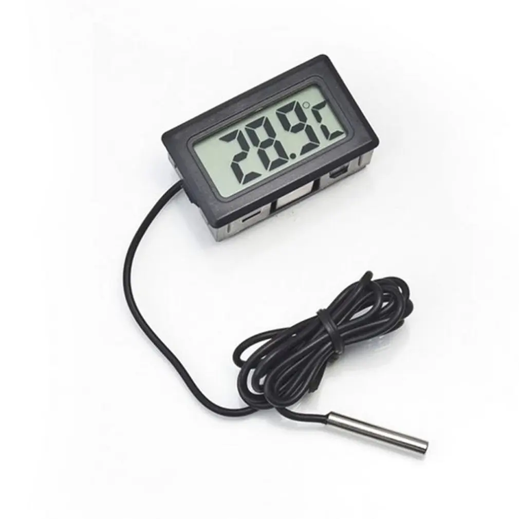 

Mini LCD Digital Thermometer Hygrometer Temperature Indoor Convenient Temperature Sensor Humidity Meter Gauge Instruments Cable