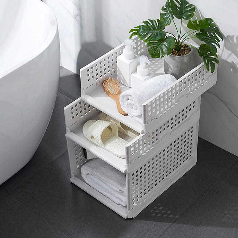 Drawer Type Clothes Folder Layered Separator Wardrobe Storage Rack Sundries Shelf Holder Space Saver Kitchen Bedroom Organizer | Дом и сад