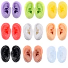 Силиконовые ушные модели 1:1 для ушной акупунктуры модель пресс иглы моделирование слуховой аппарат дисплей реквизит Обучающие инструменты ювелирные изделия