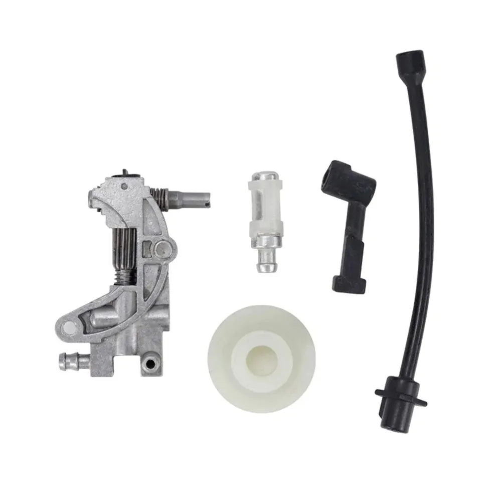 

Oil Pump Filter Pipe Hose Line Oil Nozzle Kit For 4500 5200 5800 45CC 52CC 58CC Replacement Attachment