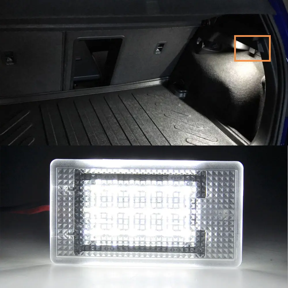 

2Pcs LED Interior Boot Luggage Trunk Light Lamp For Ford Galaxy Mondeo MK4 MK5 Sierra Fiesta Focus MK2 Puma Escort Fusion C-Max