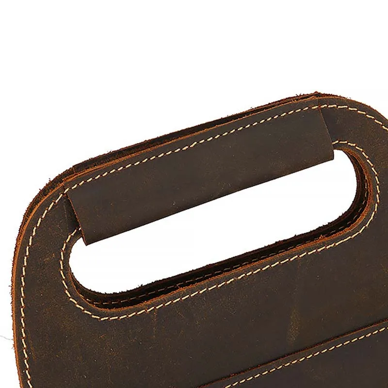 AETOO мужская сумка кожаная на одно плечо Вертикальная квадратная Ретро простая