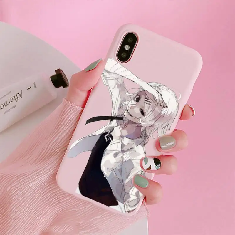 

Tokyo Ghoul Japan Suave Phone Case Candy Color Pink for iPhone 11 pro XS MAX 8 7 6 6S Plus X 5S SE 2020 XR