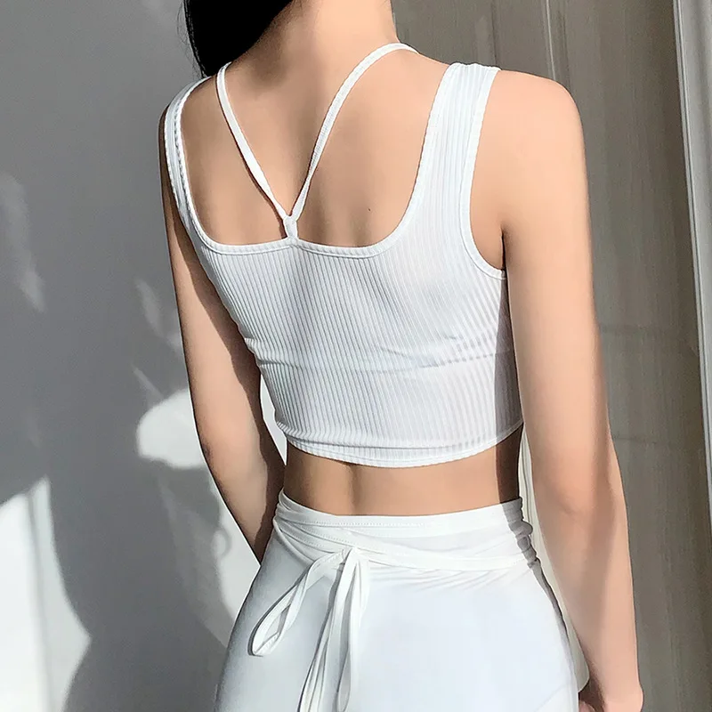 

2021 Summer Clothes for Women Fashion Temperament Crop Top Women Hollow Straps Exposed Umbilical Slim Slimming Small Vest