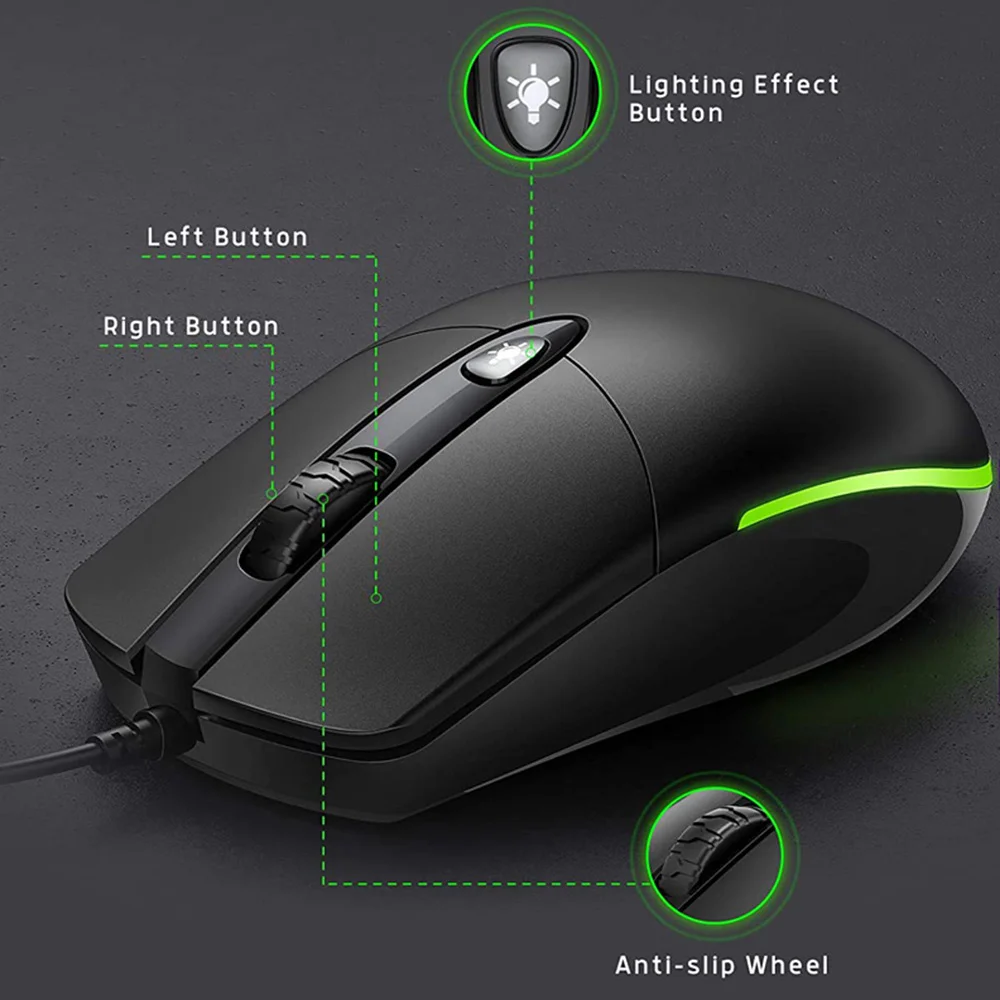 

Jelly Comb from Russia Wired Mouse RGB Optical Silent Computer Mouse LED Gaming Mouse for Laptop Desktop