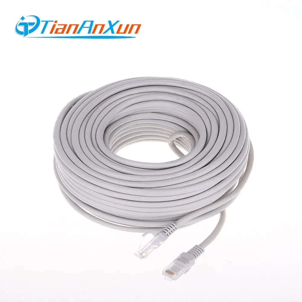 Tiananxun Ethernet High Speed Cable Wires Rj45 Network Lan 18M 30M 40M 50M For Ip Camera Poe Cctv Surveillance Security System