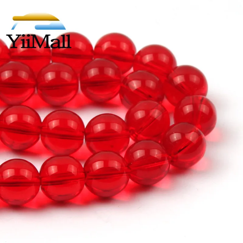 AAA + гранат красные стеклянные бусины Круглые свободные для изготовления