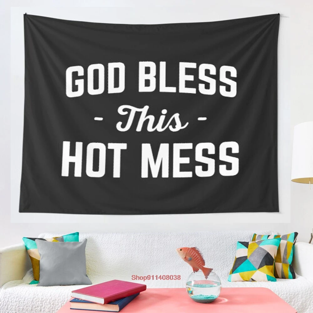 Декоративное Настенное одеяло гобелен большего размера с веселыми котировками