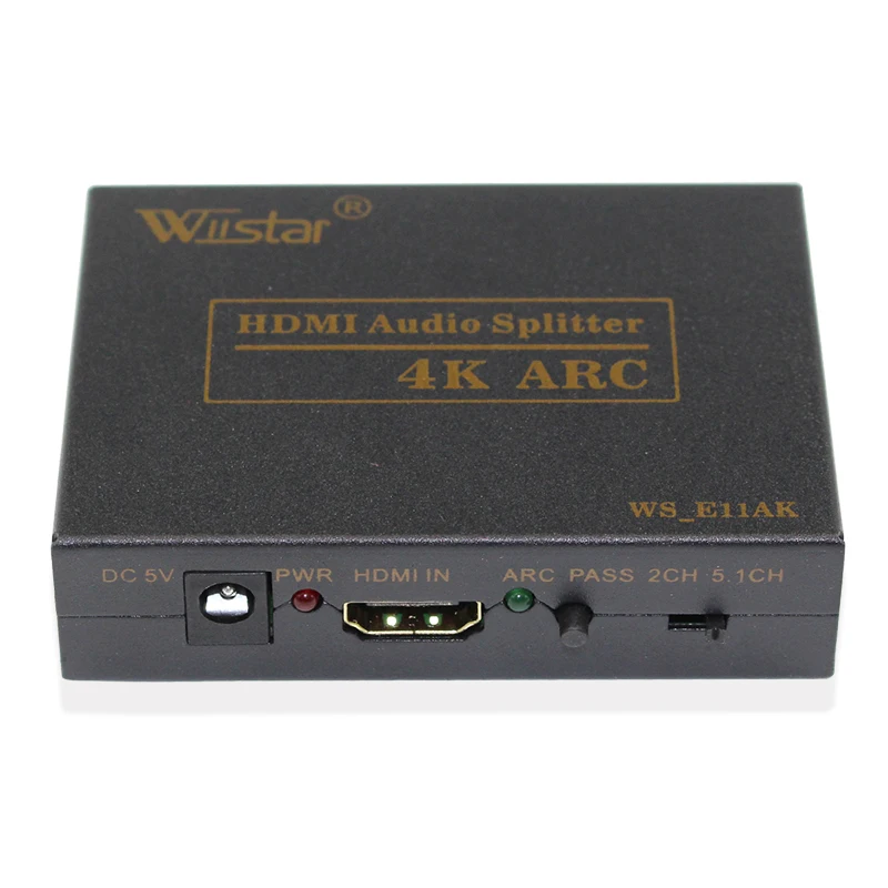 Wiistar HDMI Audio Extractor Converter to Spdif L/R 4K 2K Adapter for PC PS4 Blu-ray DVD | Электроника