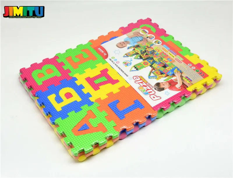 36 шт. 9 см * эва пенопласт Игрушки русского алфавита дети малыш игра головоломка