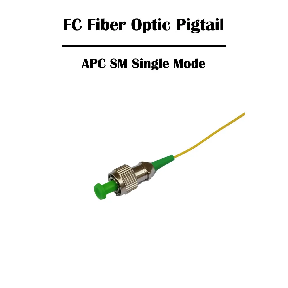 

FC APC Fiber Pigtail SM Single Mode 1.0 Meter/2.0 Meter 10/20/30/50/100 Pieces FTTH Simplex 0.9mm
