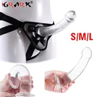 Ремешок На реалистичную кожу для женщин, мужчин, пар, Эротические трусики для пениса, силиконовая Анальная пробка, игры для геев, секс-игрушки, товары