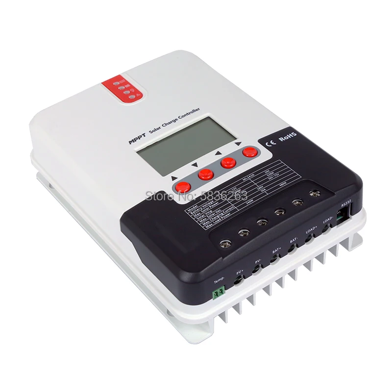 MPPT Контроллер заряда солнечной батареи с ЖК дисплеем 12 В/24 В 20 А/30А/40А/60А источник