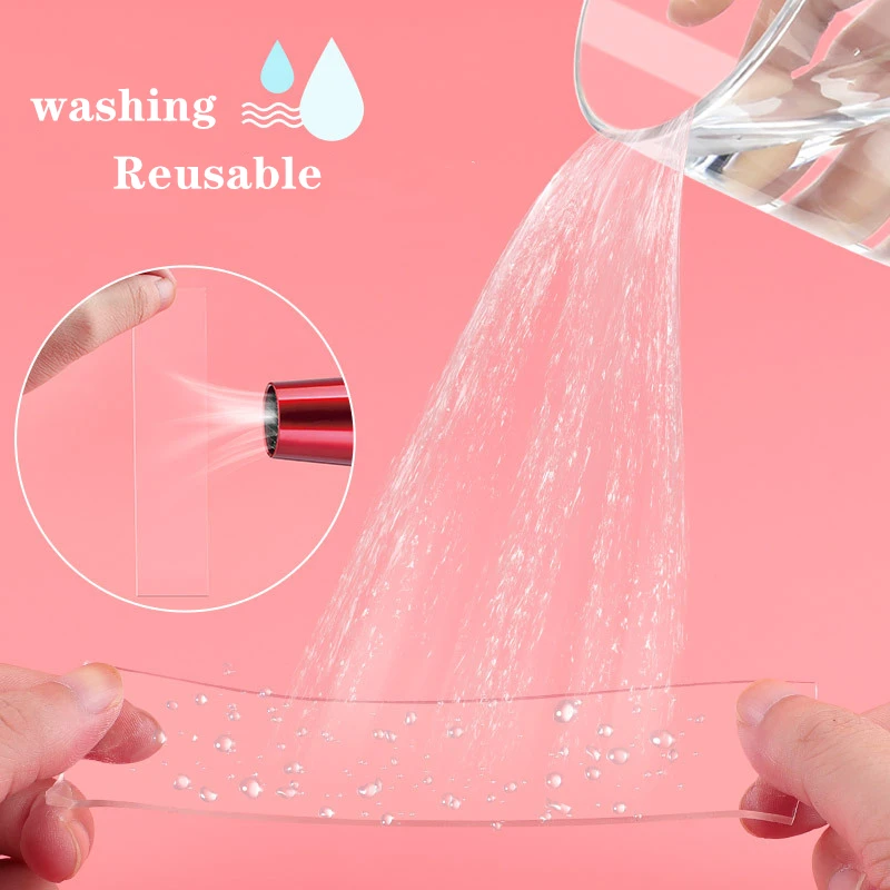 Прозрачная Волшебная нано лента моющаяся многоразовая Двусторонняя клейкая без