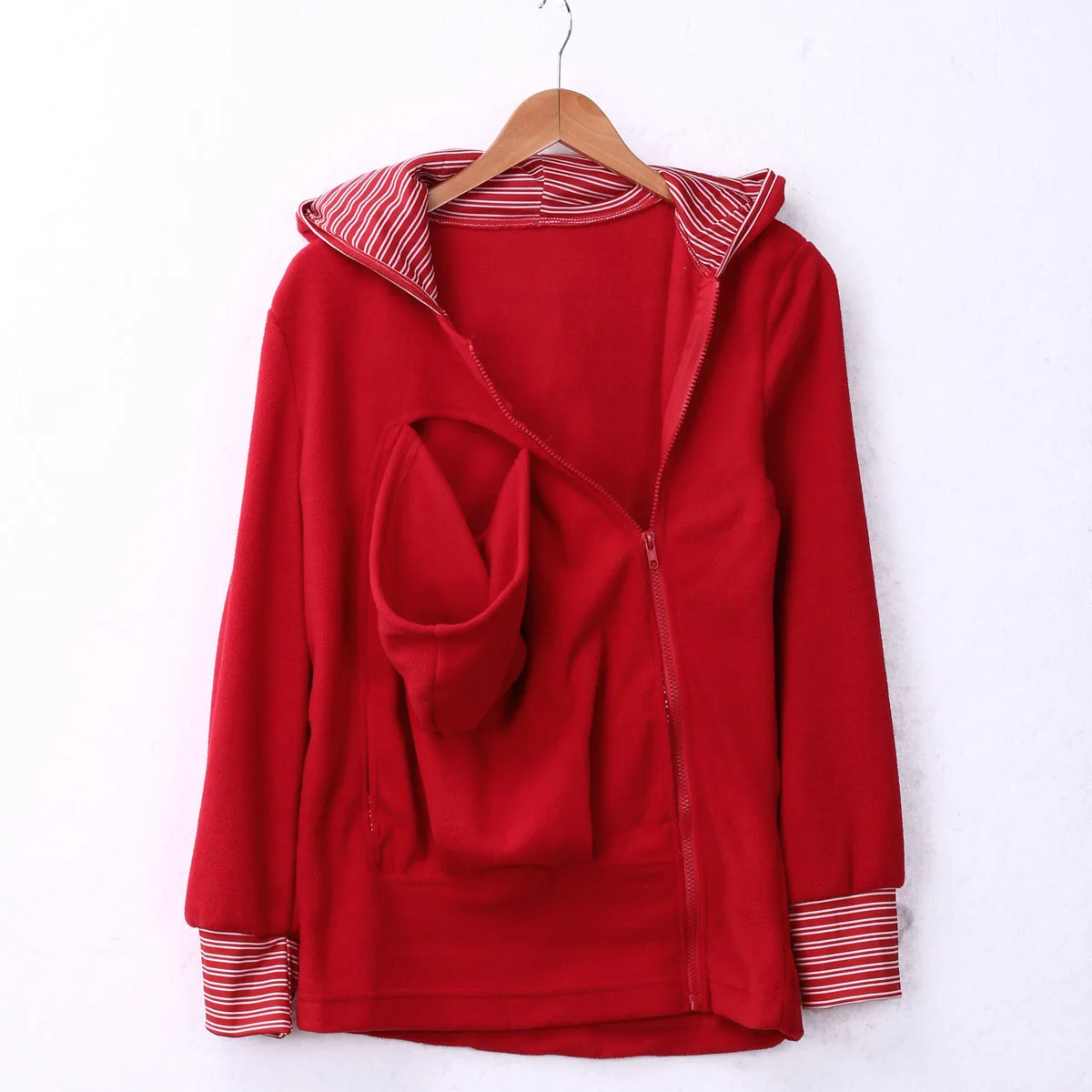 Женская весенне-осенняя верхняя куртка для кормления грудью с капюшоном и