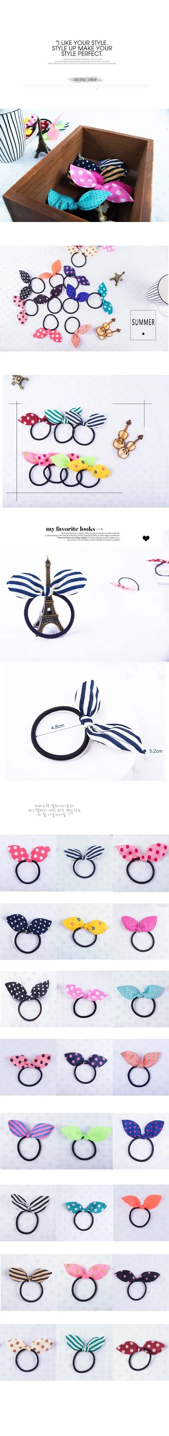 10 шт./лот новые модные головные уборы для девочек эластичные повязки волос с