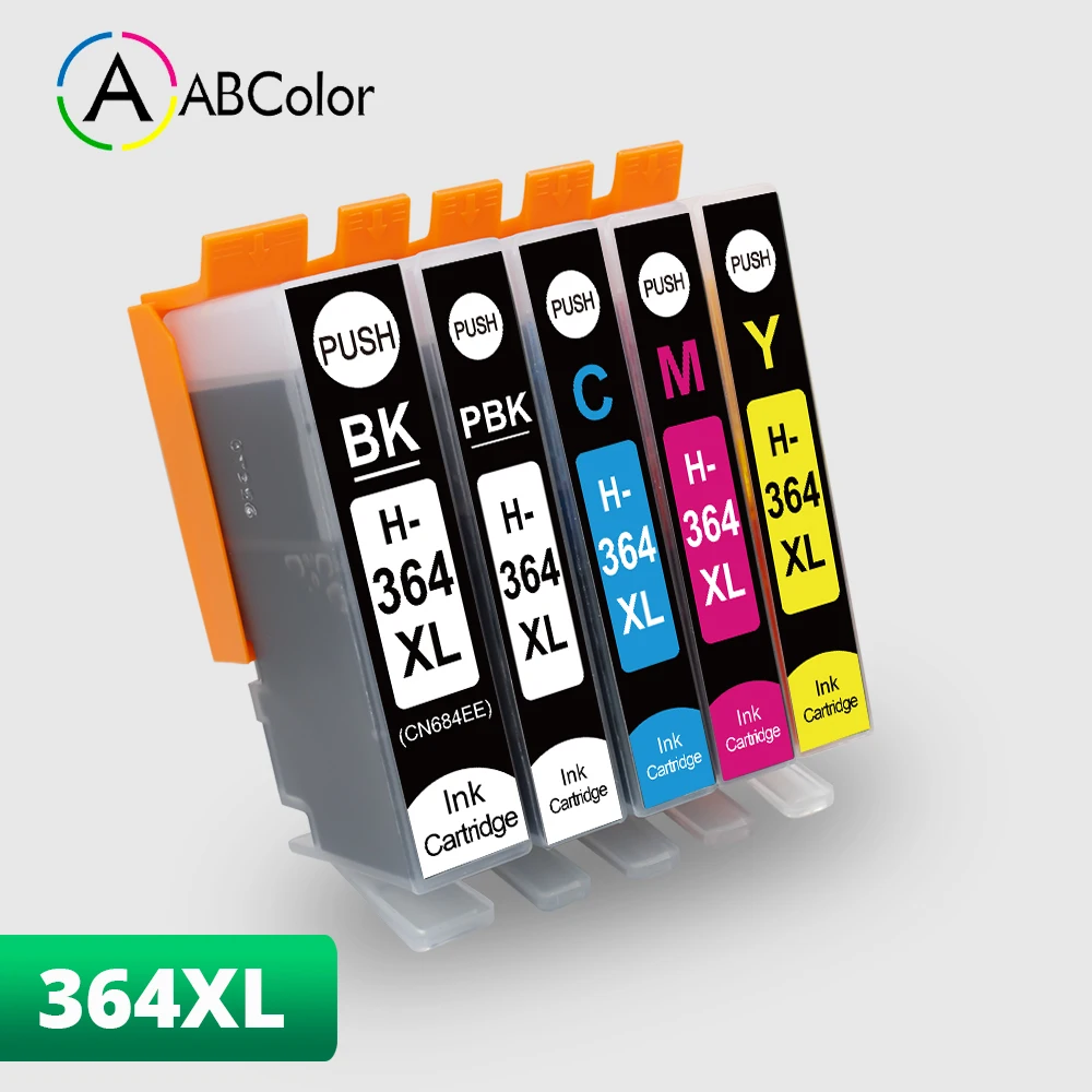 

5PK 364XL For HP 364XL 364xl Ink Cartridge For HP Photosmart B8550 B8553 B8558 C6380 5510 6510 Photosmart Wireless B109a Printer
