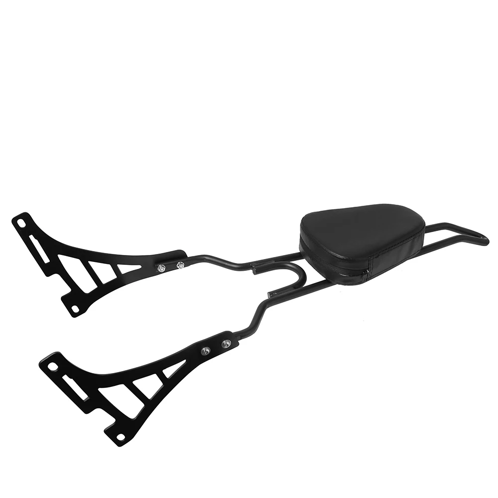 Комплект черных спинок для заднего пассажирского мотоцикла Harley Sportster XL883C XL883R XL1200R