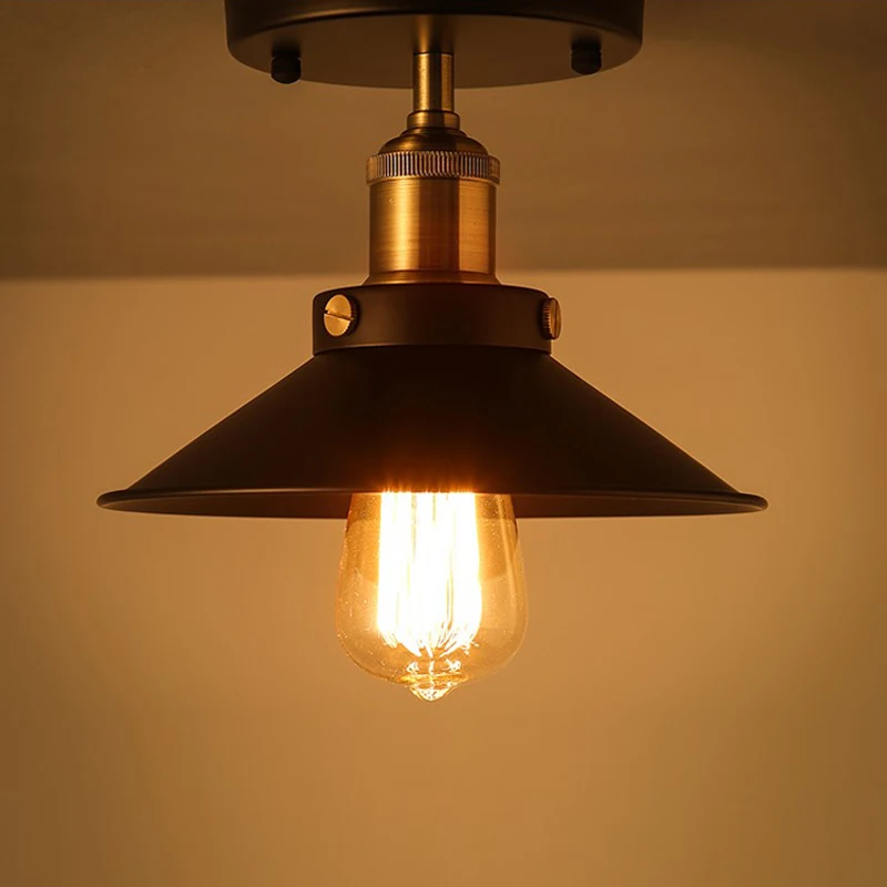 

Retro Pendant Lamp Vintage E27 Head Industrial Attic Pendant Lights black LED Hanging Light For Bedroom Living Room Decortion