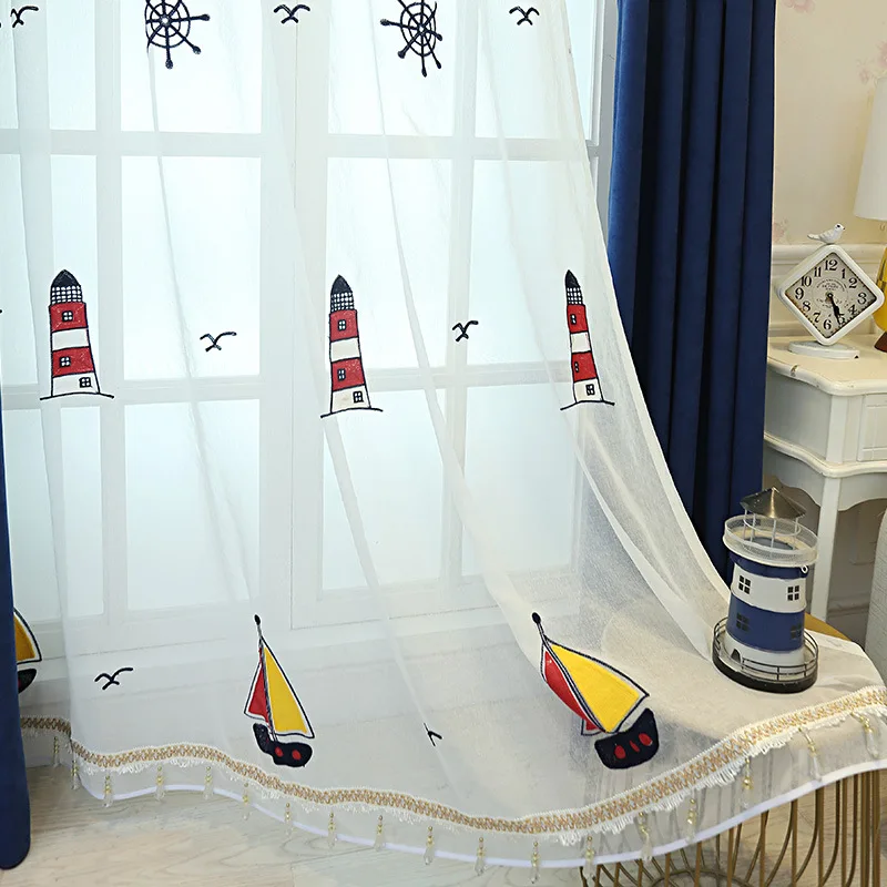 Новинка 2019 занавеска для детской комнаты в средиземноморском стиле плавающее
