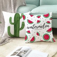 custo cactus plants pillowcases decorative sofa room bed pillow cover home car cute cushion case 4545cmone side tpr038