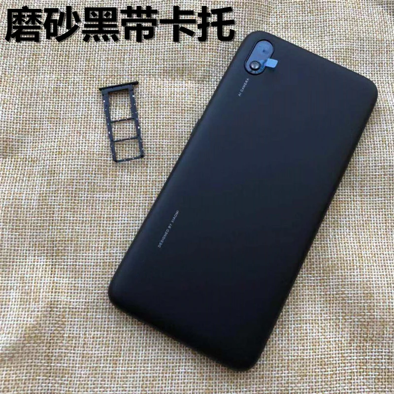 Для Xiaomi Redmi 7A задняя крышка аккумулятора задняя крышка корпуса задняя крышка камеры стеклянная линза Боковая клавиша запасные части