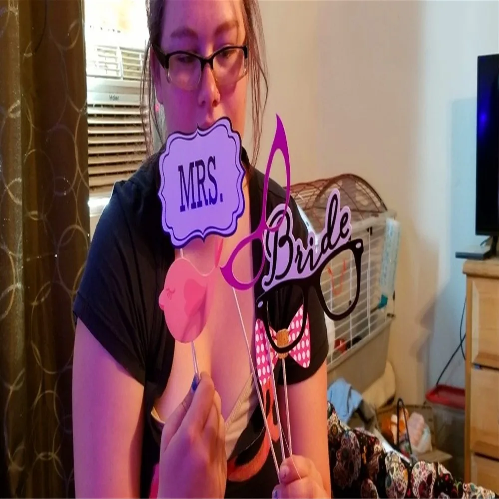 Photo booth Свадебные Декорации для студийной Фотокабины Baby Shower бутафория для свадебной фотосессии на Photo Booth Mr Mrs молодожены вечерние DIYPhotobooth