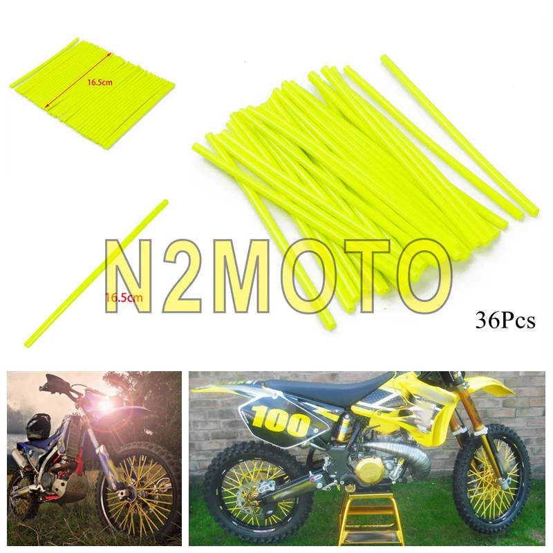 36 шт./компл. Мотоцикл Байк колеса спиц обертывания оболочки чехлы на сиденья
