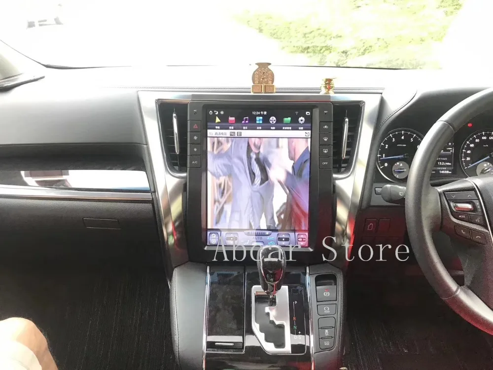 13 дюймов Tesla стиль Android 8,1 автомобильный dvd-плеер gps навигация радио авто px6 для Toyota alphard Vellfire 30 серии