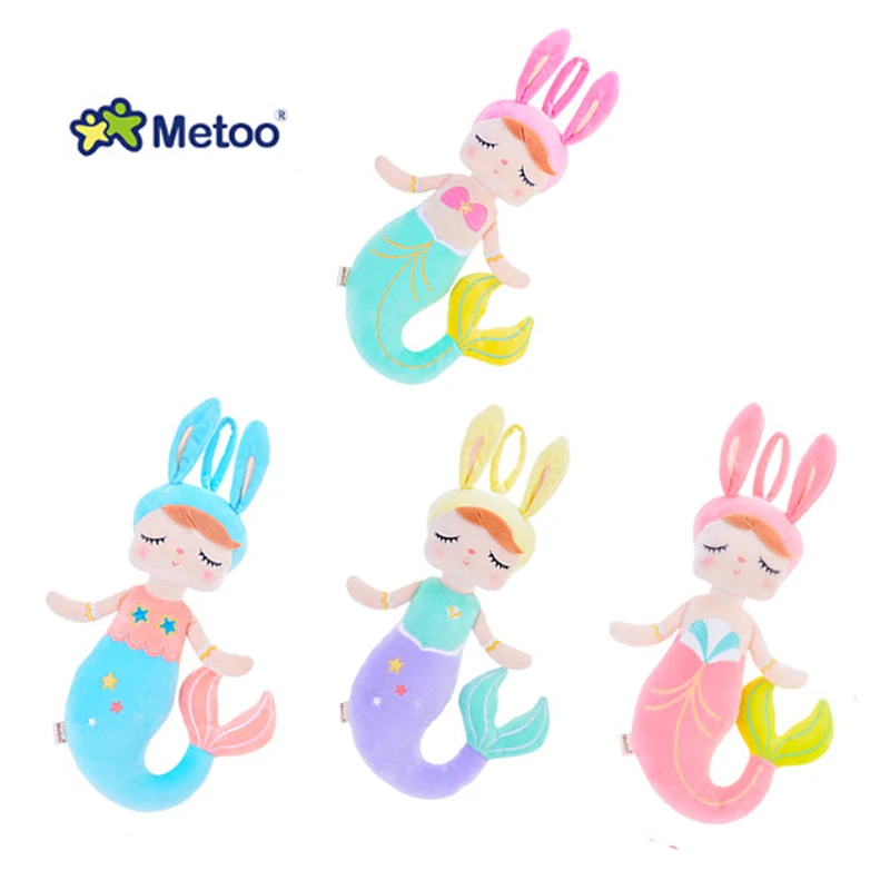 Metoo Русалка Анжела плюшевые куклы детские игрушки подарок кружевной кролик