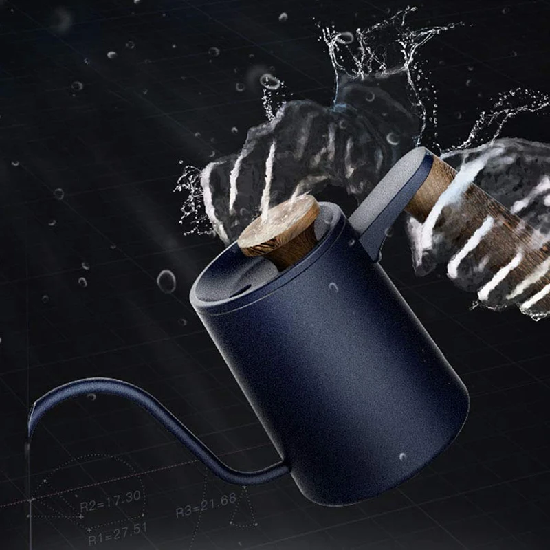 350Ml Coffee Pot Kettle Gooseneck Tea Long Narrow Spout Maker With Wooden Handle | Дом и сад