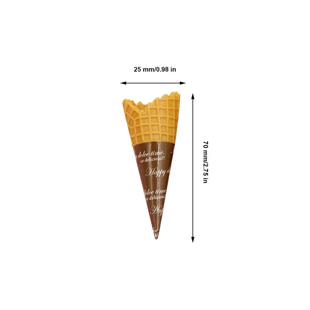 

Simulation Food Plastic Fake Ice Cream Cone Miniature Ice Cream Cones DIY Crafts Cute Japanese Artificial Food Home Decor
