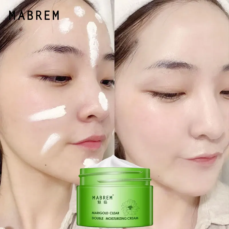 Двойной увлажняющий крем Календула 2 шт. омолаживающий отбеливающий