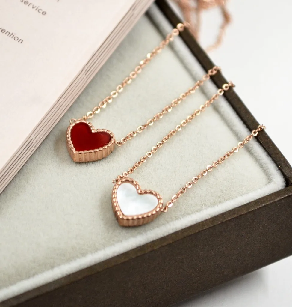 Ожерелье в форме сердца для женщин модный тренд сплетни новый стиль любовник с