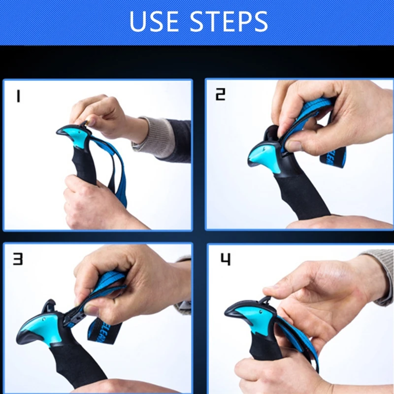 

69HD алюминиевый сплав 5-секционный складной Треккинговый тростник EVA ручка трость