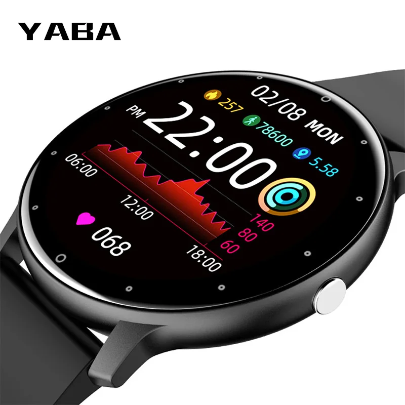 

YABA Smart Watch Men's Women's Sleep Heart Rate Health Monitor Multifunctional Sports Pedometer Real-time Weather IOS Android