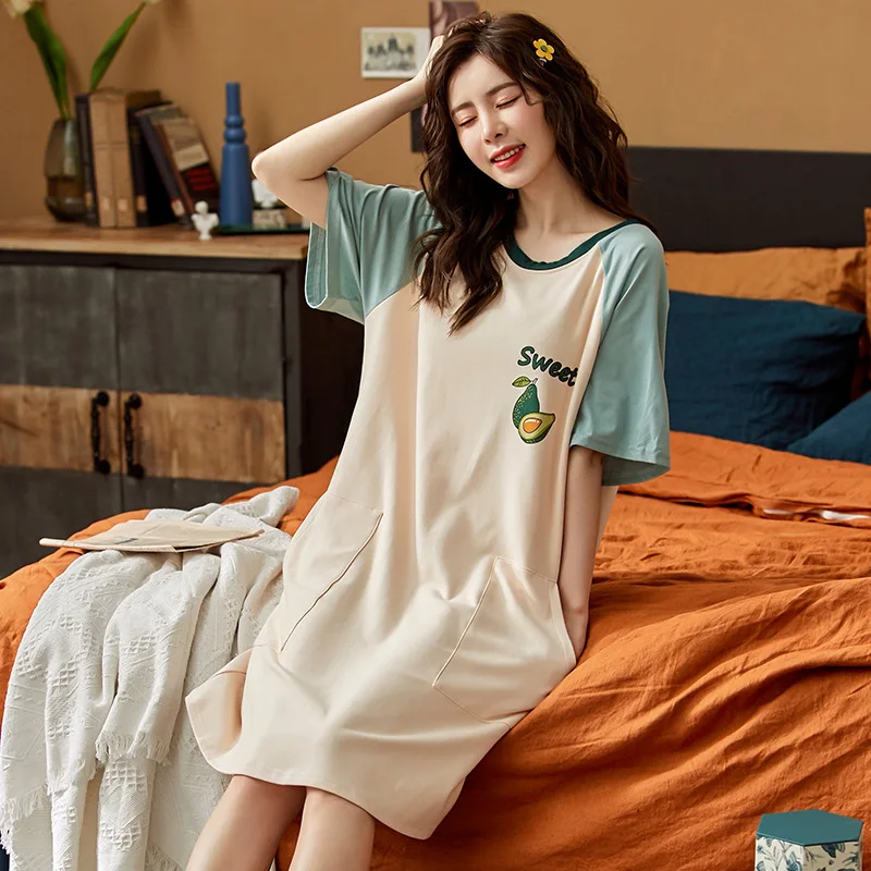 Летнее сексуальное ночное платье женское белье на бретельках ночная рубашка