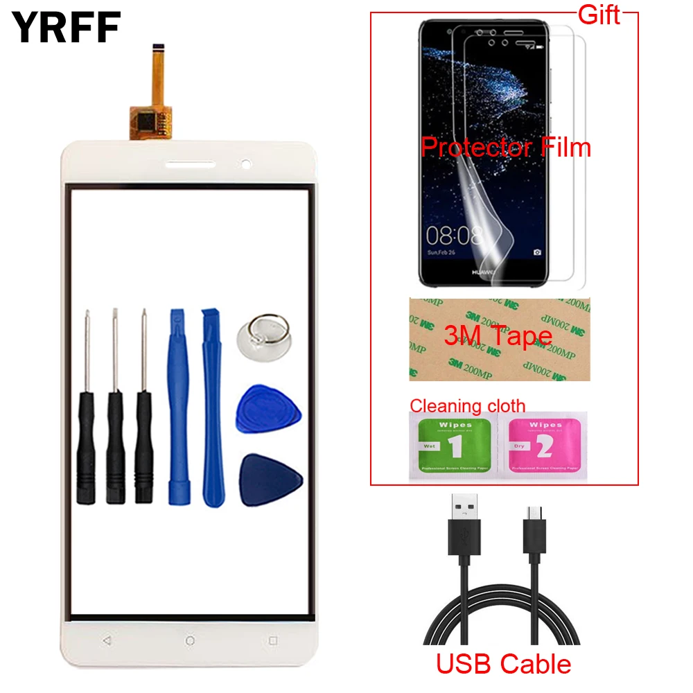 

5.5'' Mobile Phone TouchScreen For Bluboo Maya Front Touch Screen Glass Digitizer Panel Sensor Capacitive + Protector Film