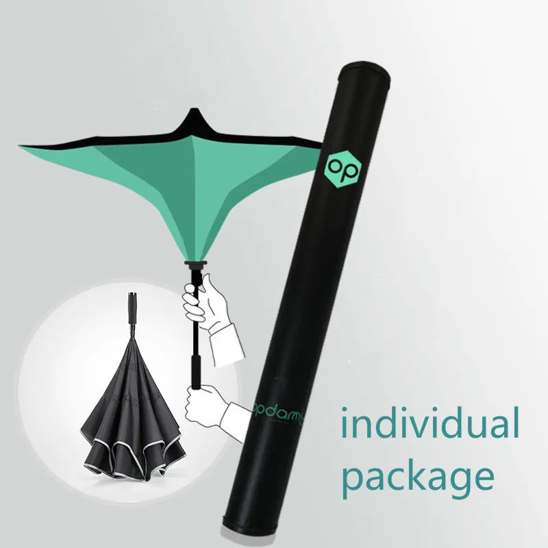 Оригинальный инвертированный обратный Зонт от дождя для мужчин и женщин деловой