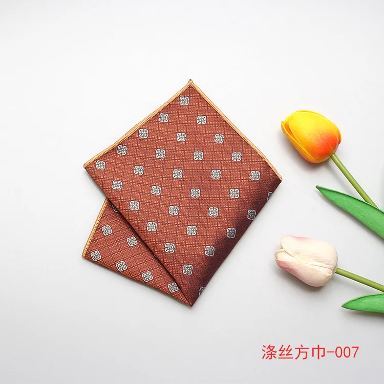 

New Vintage Polyester Handkerchief for Mens Small Handkerchief Unisex Women Pocket Towel Neck Scarf Male Shirt Suit Hanky