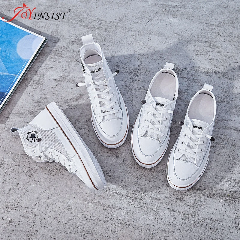 Женская обувь сезон весна-лето женская белая Повседневная дышащая на плоской