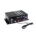 Цифровой мини Hi-Fi усилитель звука Ak380AK170, 12 В, Bluetooth 5,0, басовый музыкальный плеер, FM-радио, для дома и автомобиля